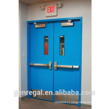 BS Approved Best price steel fire exit double doors